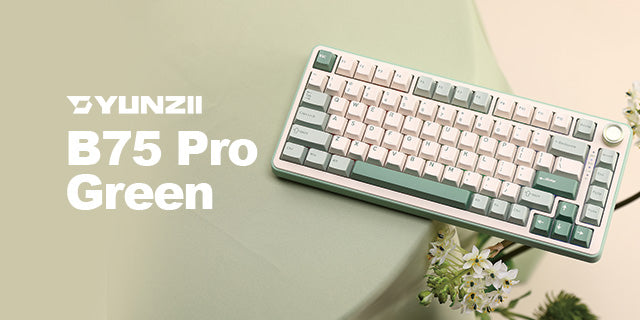 yunzii b75 pro green keyboard