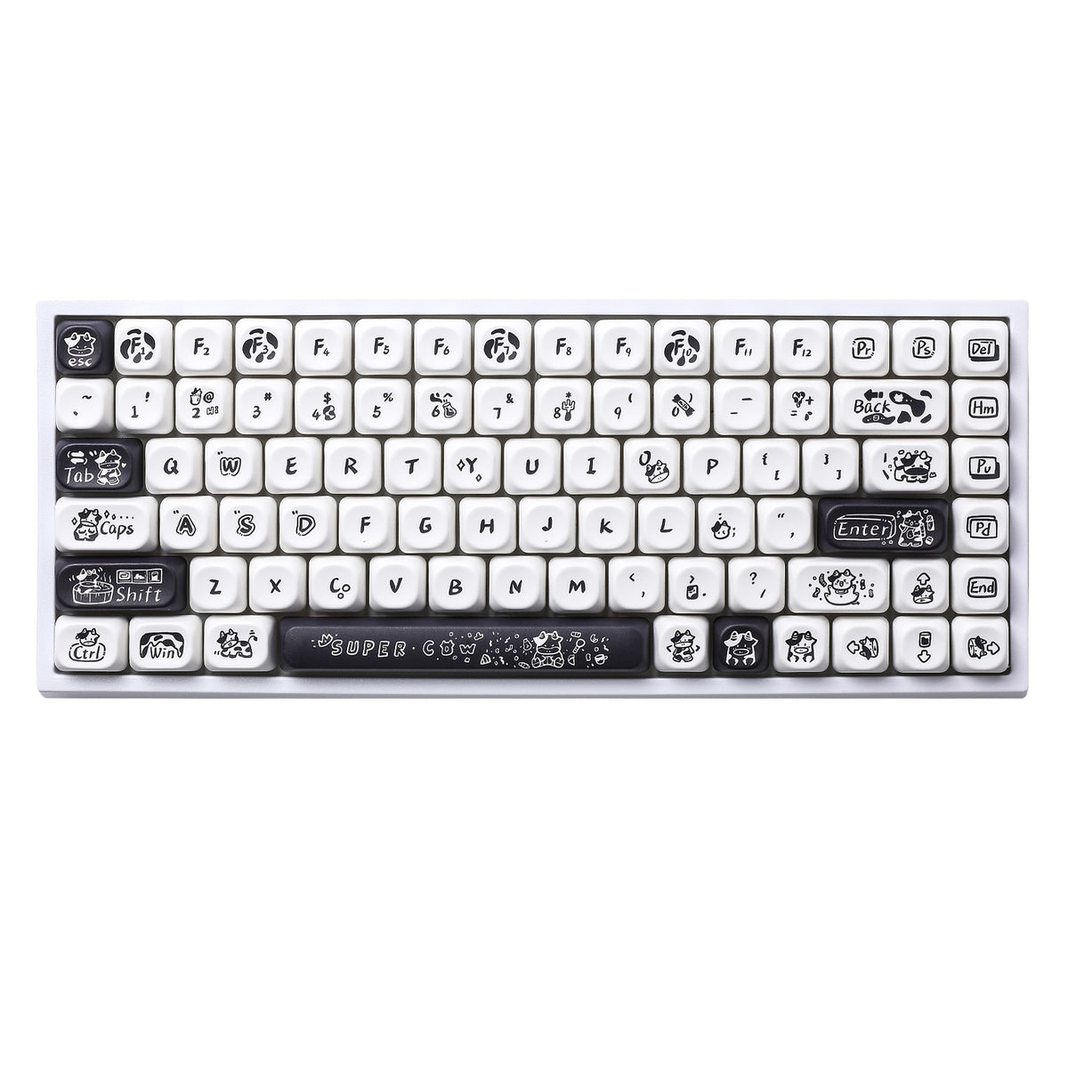 YUNZII MECHANICAL KEYBOARD YUNZII Cow MOA Profile Keycap Set