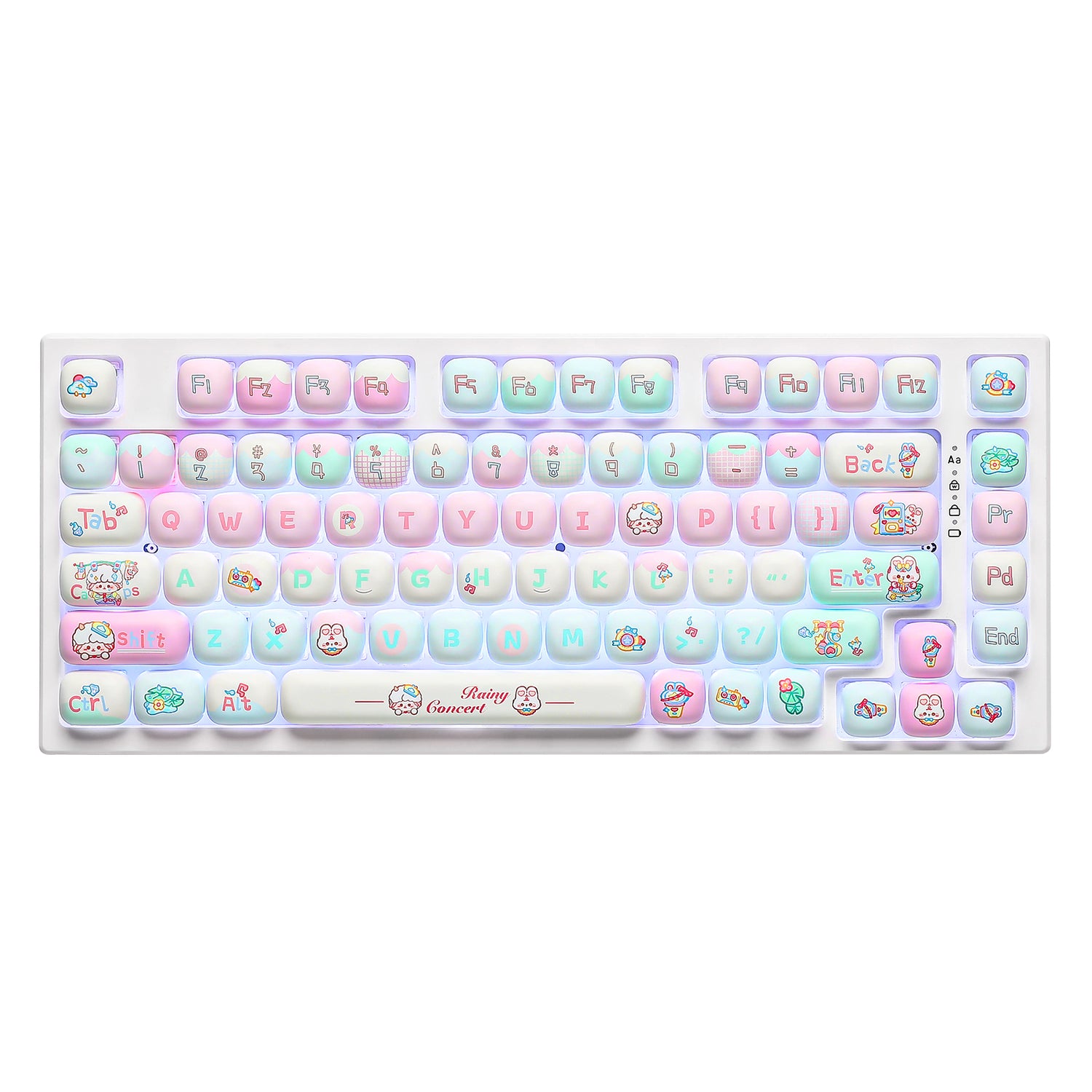 YUNZII Rainy Concert MOG Profile Keycap Set