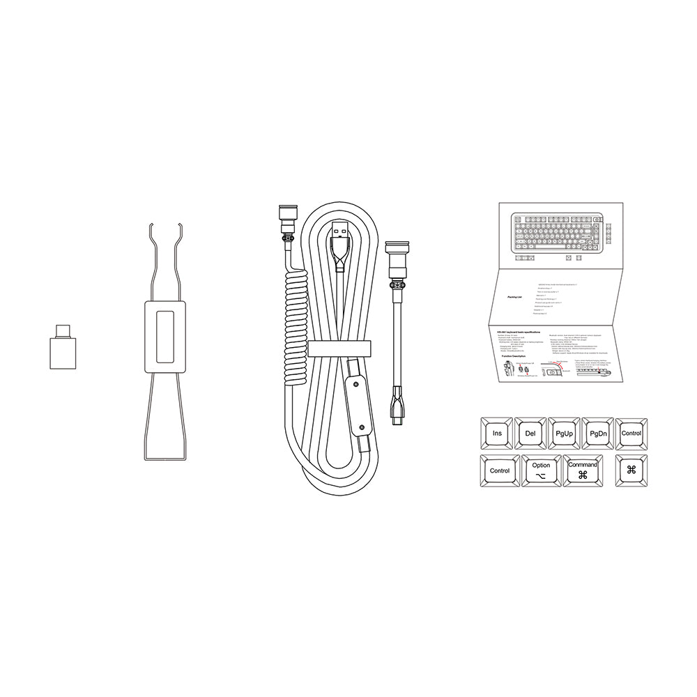 QeekeStudio KR-081 Aluminum Wireless Mechanical Keyboard Kit