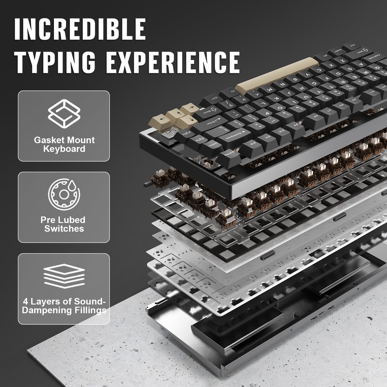 YUNZII AL75 PRO CNC Aluminum Wireless Mechanical Keyboard