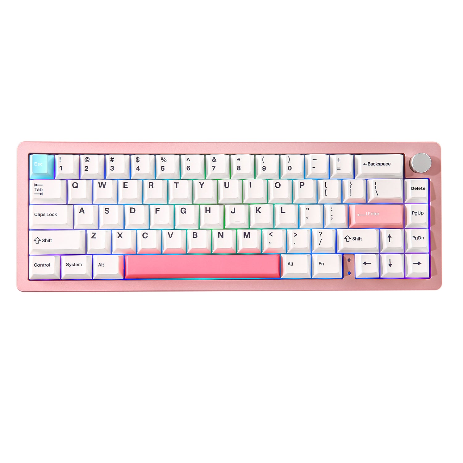 YUNZII AL66 Knob CNC Aluminum Wireless Mechanical Keyboard