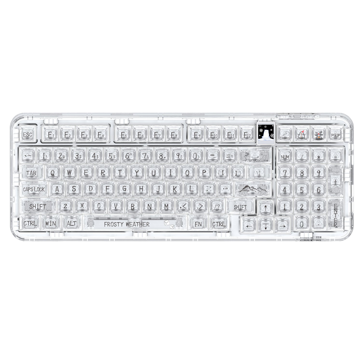 YUNZII CK98 Wireless Hot Swappable OLED Mechanical Keyboard-Math