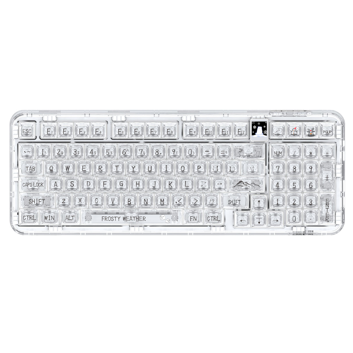 YUNZII CK98 Wireless Hot Swappable OLED Mechanical Keyboard-Math