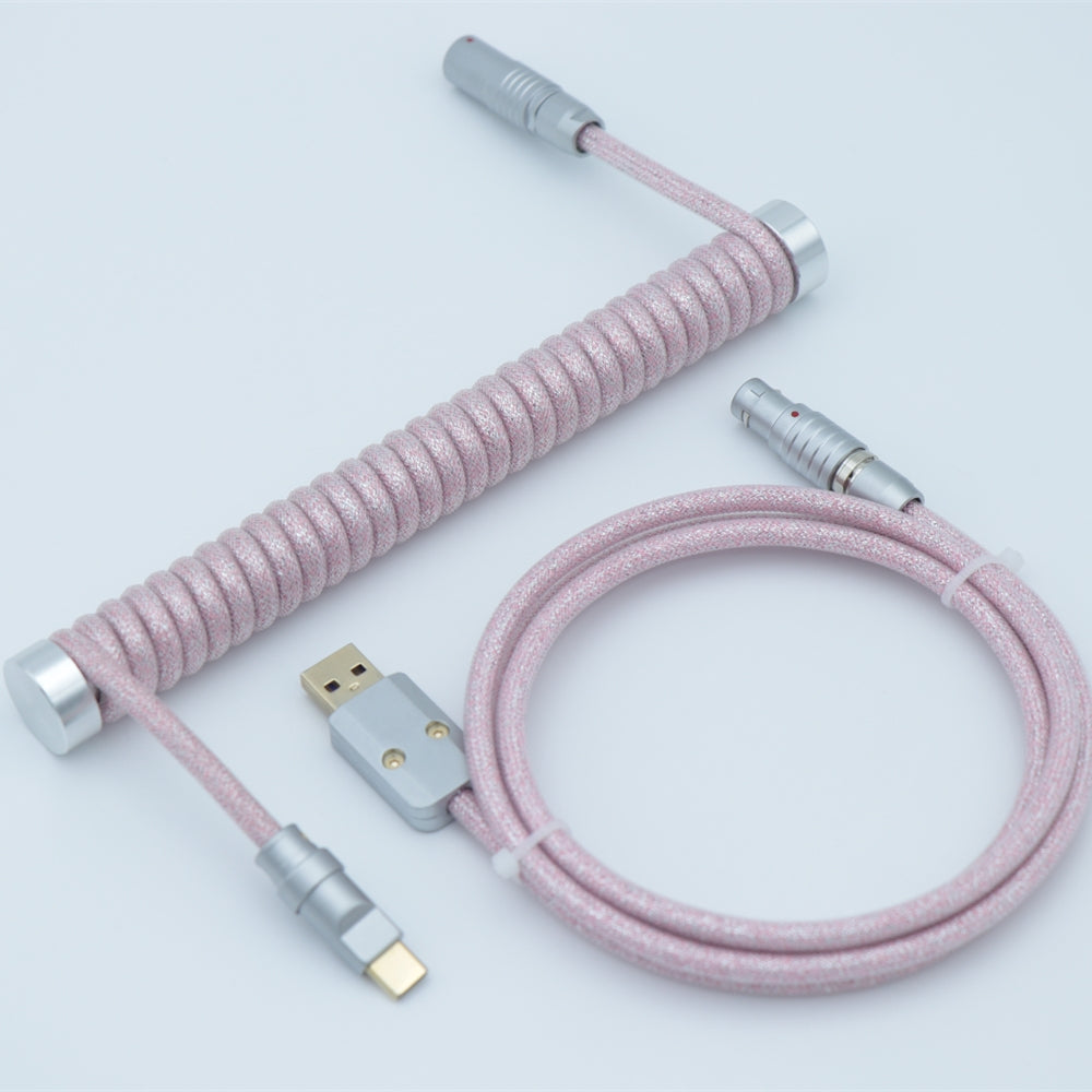 YUNZII Custom Coiled Aviator USB Cable Cord - Blinking