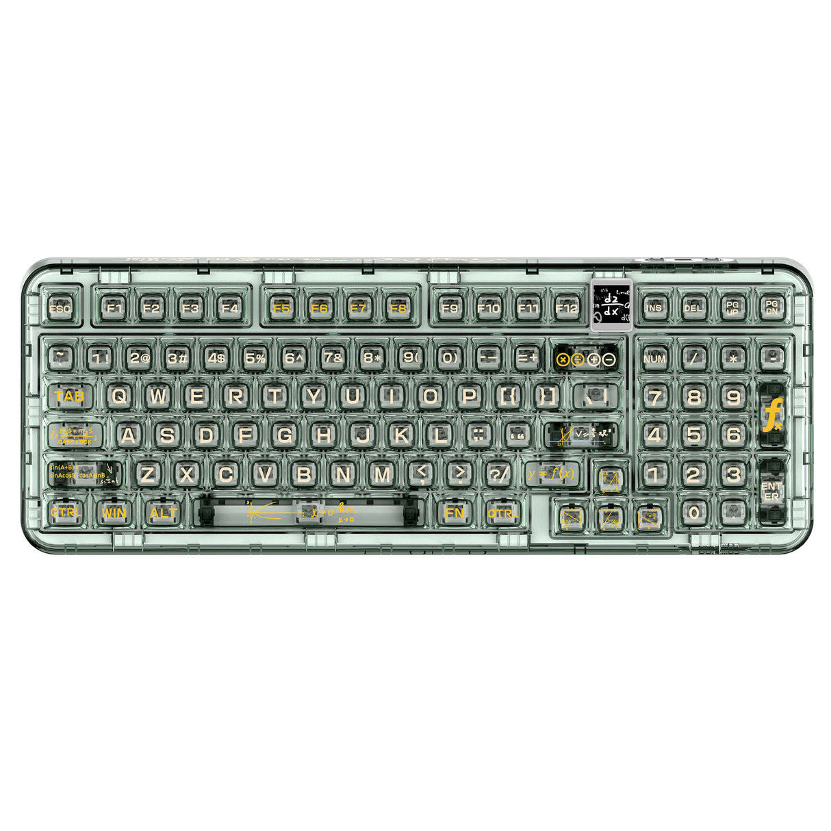 YUNZII CK98 Wireless Hot Swappable OLED Mechanical Keyboard-Math