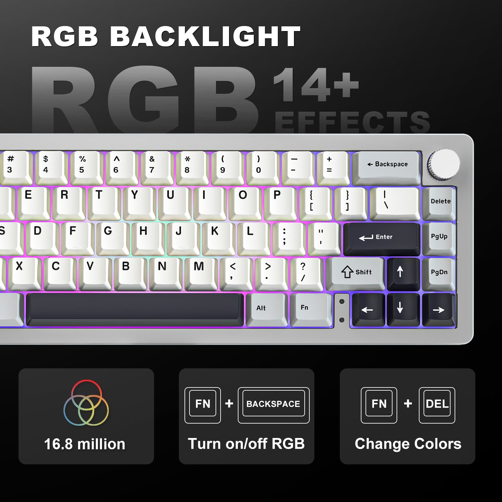 PRE-ORDER YUNZII AL66 Knob CNC Aluminum Wireless Mechanical Keyboard