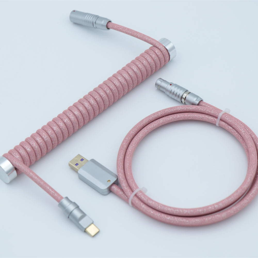 YUNZII Custom Coiled Aviator USB Cable Cord - Blinking