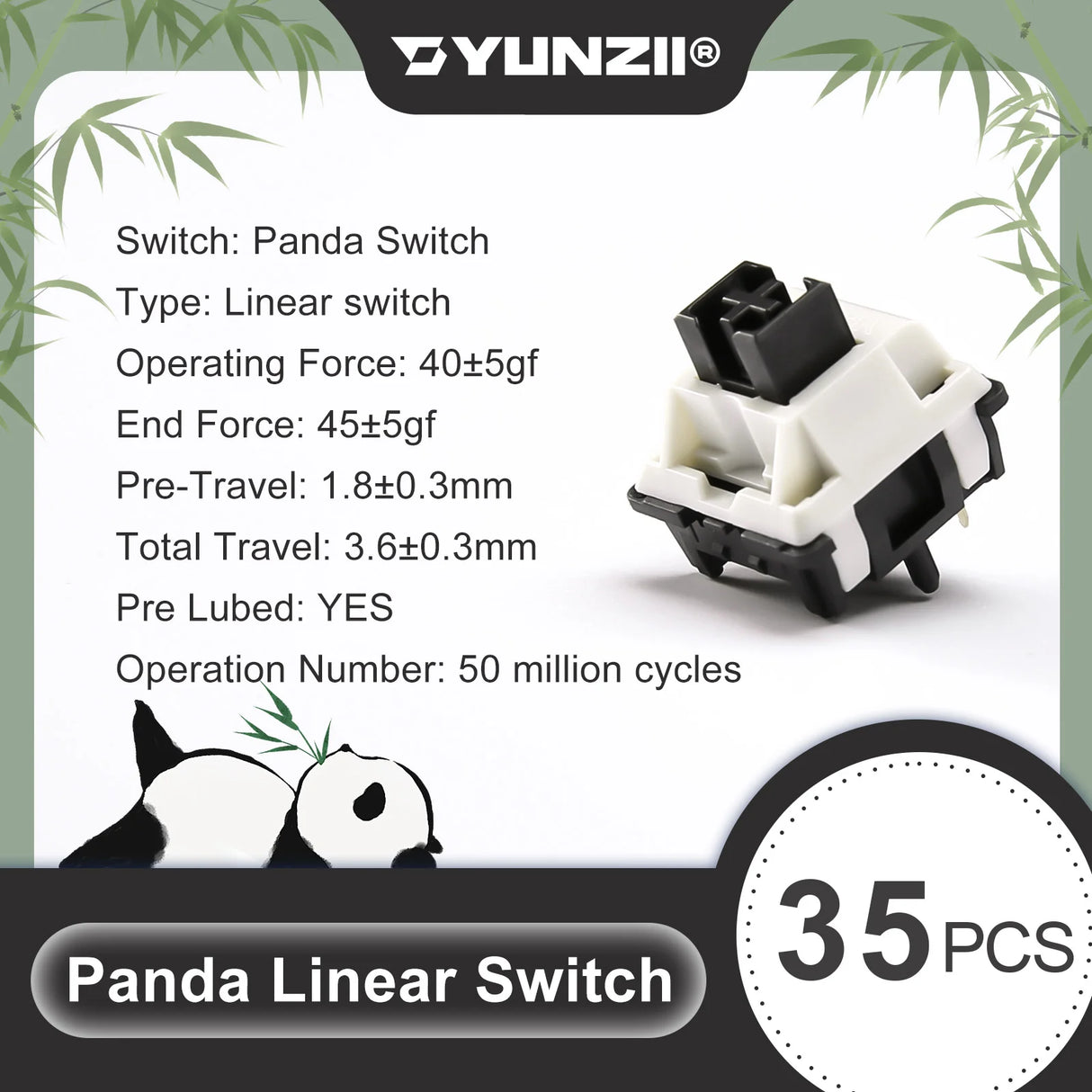 YUNZII Panda Mechanical Linear Switch