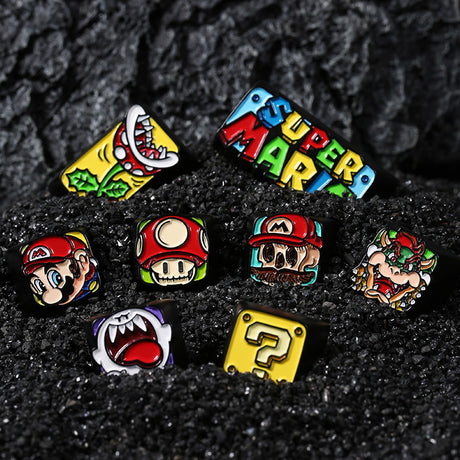 TAC SUPER MARIO Aluminum Artisan Keycaps