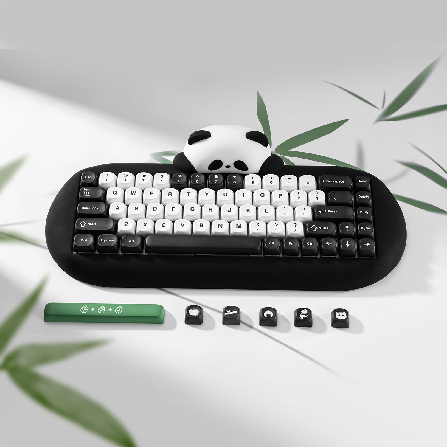 YUNZII C68 Panda Wireless Hi-Fi Mechanical Keyboard