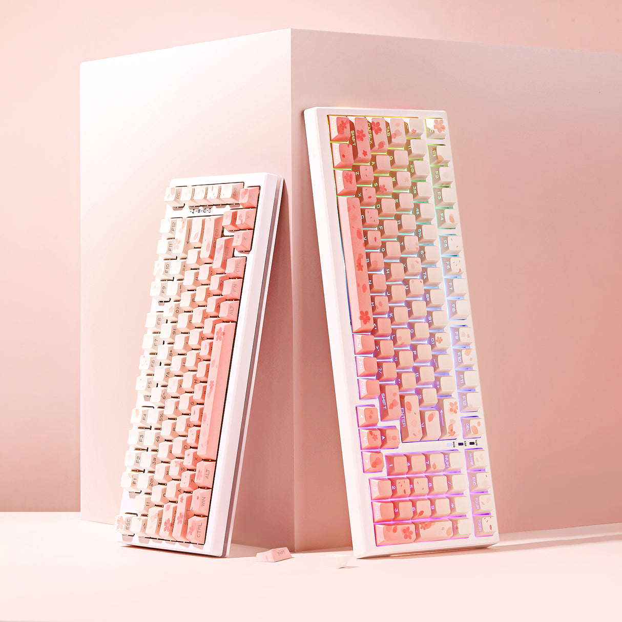 YUNZII Sakura Blossom Cherry Profile Keycap Set