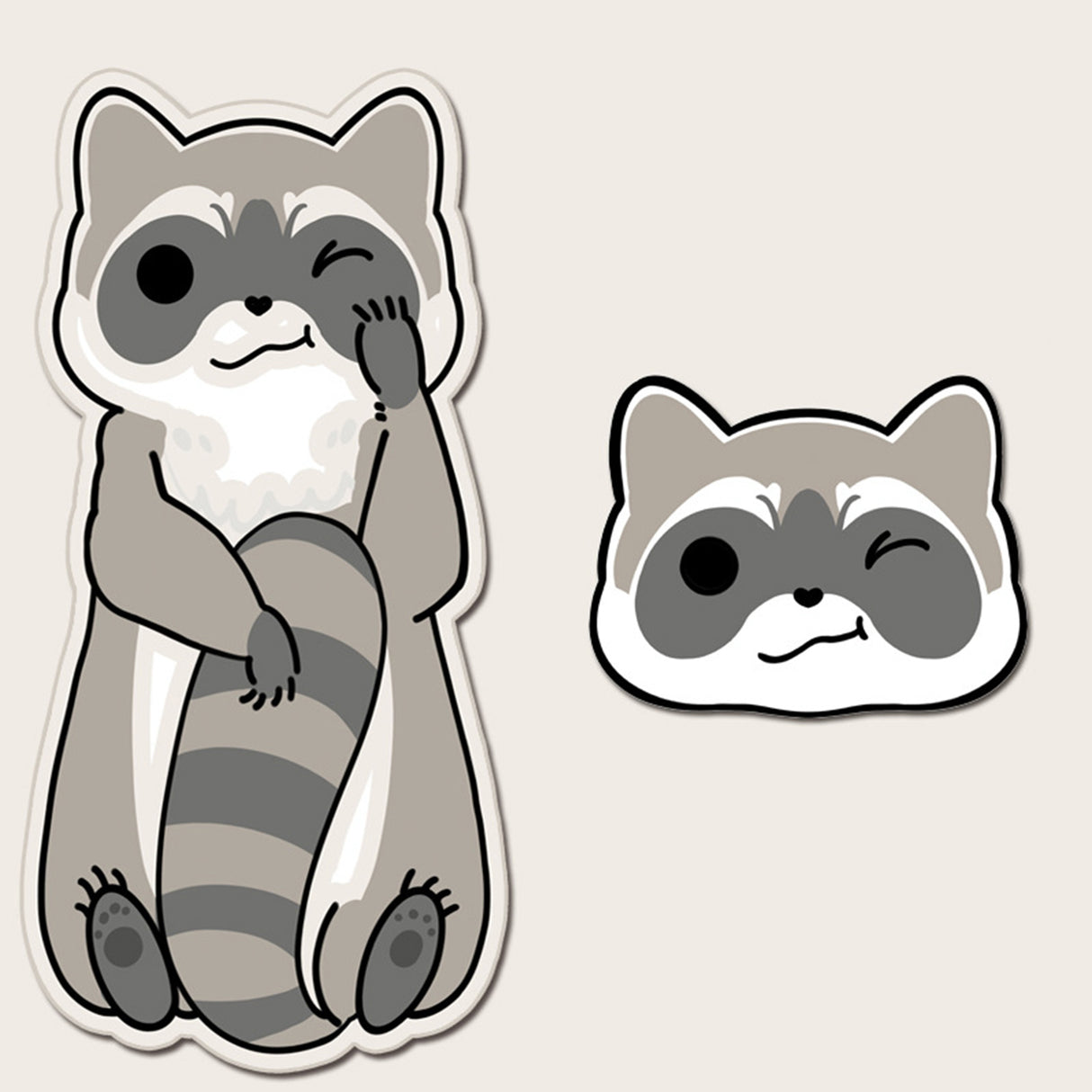 YUNZII Keynovo Raccoon Shaped Mouse Mat Desk Pad