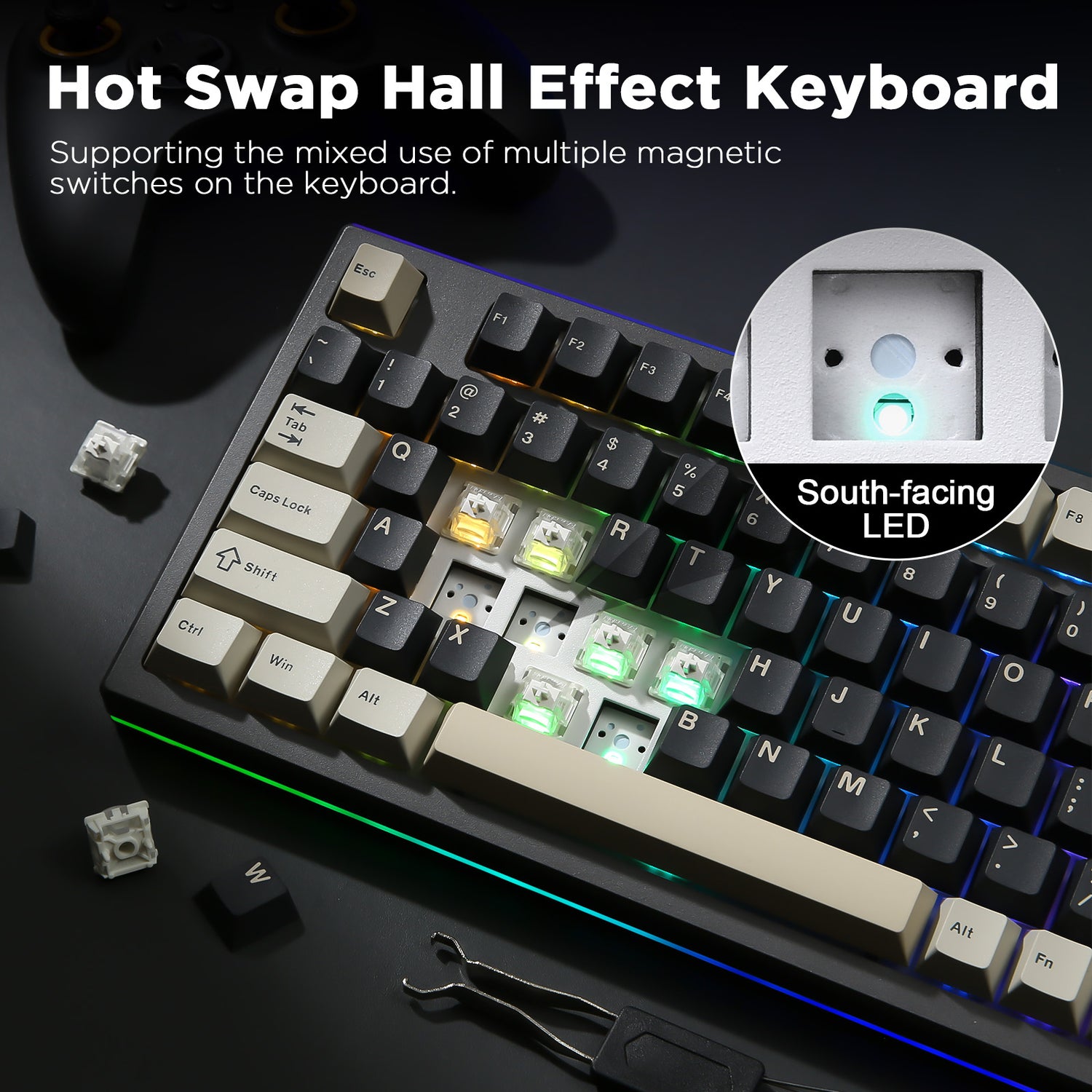 YUNZII RT80 Rapid Trigger 8K Magnetic Keyboard