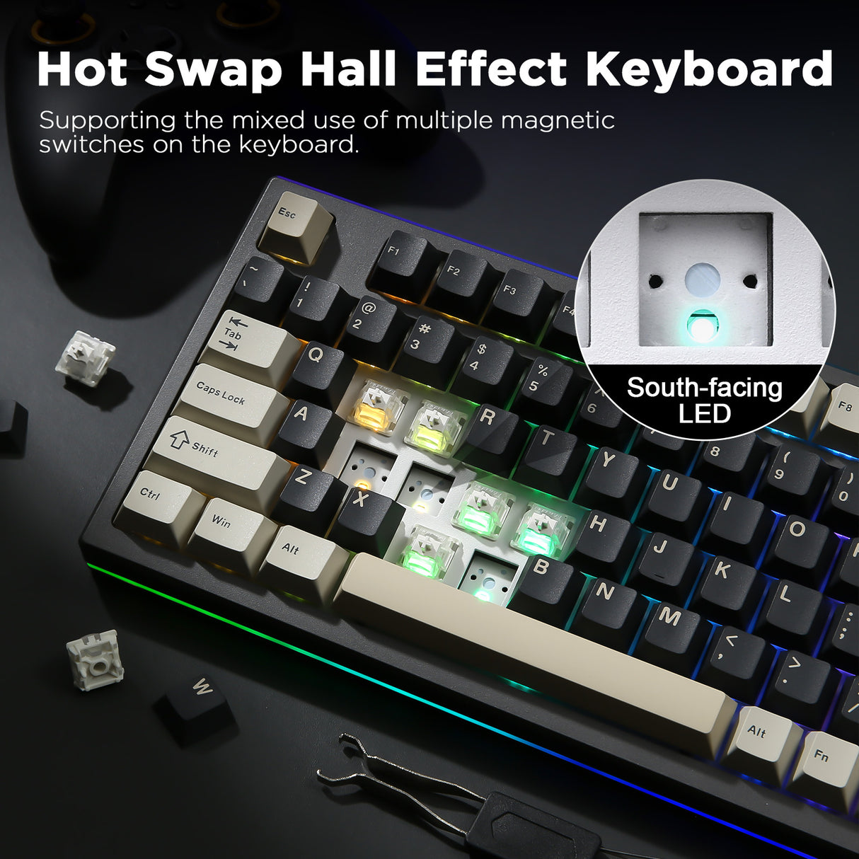 YUNZII RT80 Rapid Trigger 8K Magnetic Keyboard