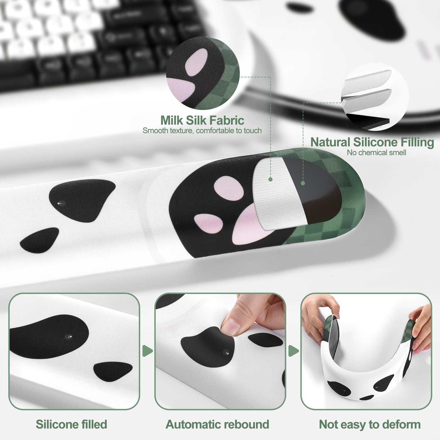 YUNZII Panda Keyboard Wrist Rest