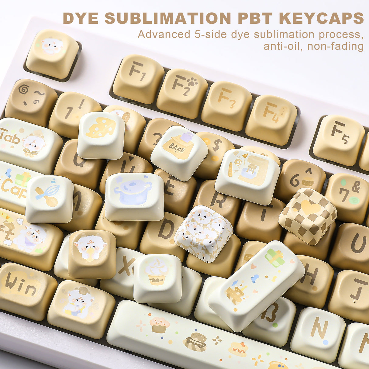 YUNZII Baking Mie Mie MOA Profile Keycap Set