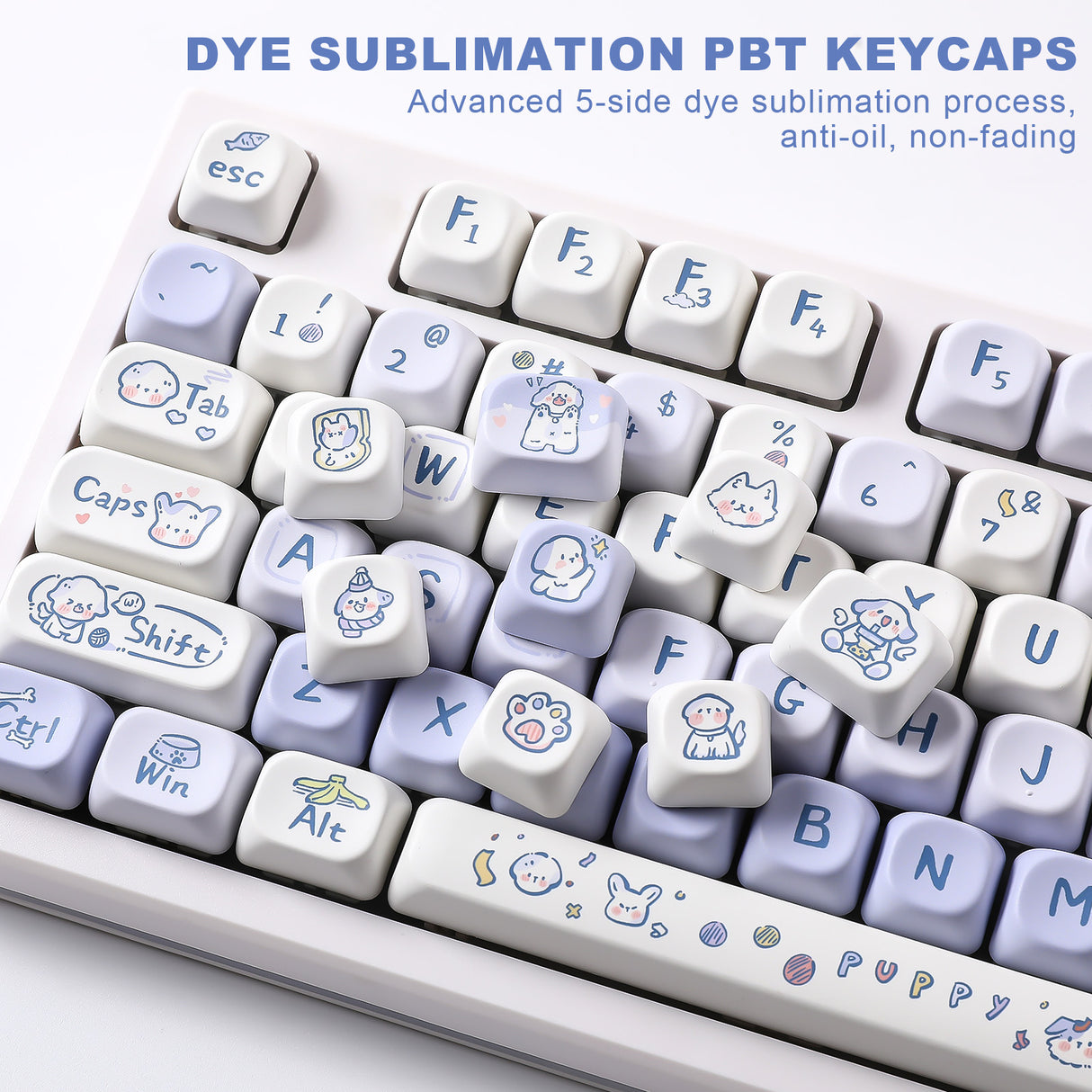 YUNZII Puppy Love MOA Profile Keycap Set
