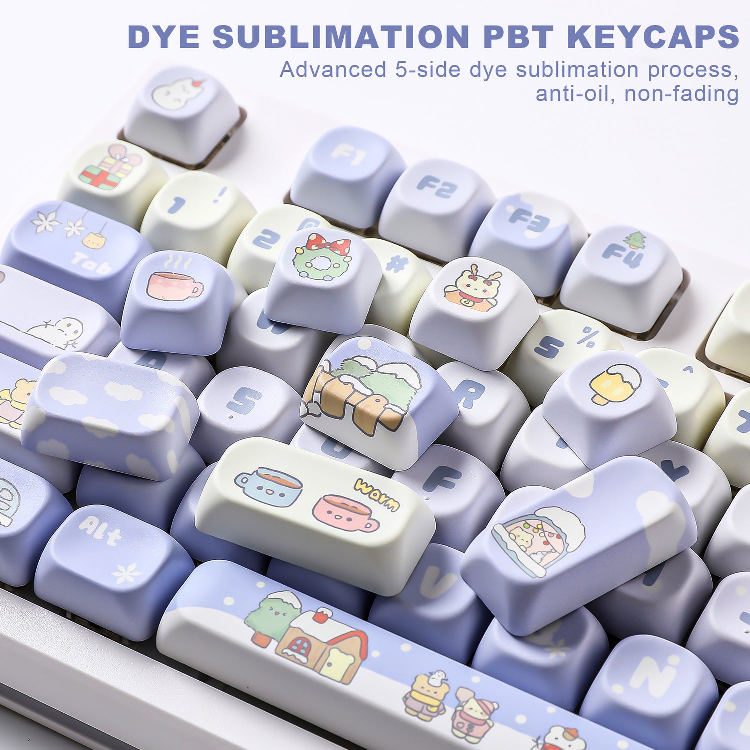 YUNZII Winter MOA Profile Keycap Set