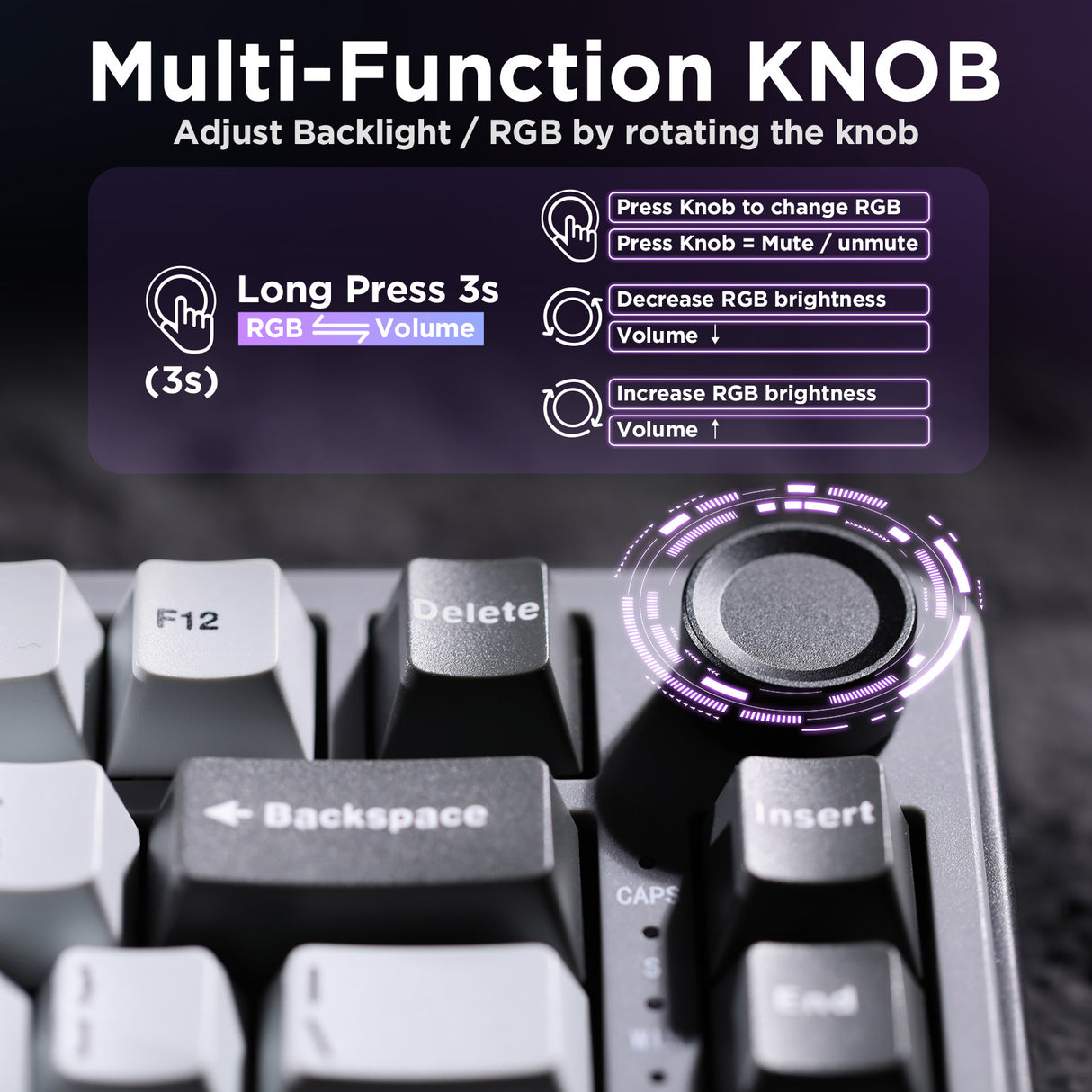 YUNZII RT75 Rapid Trigger Gaming Magnetic Keyboard