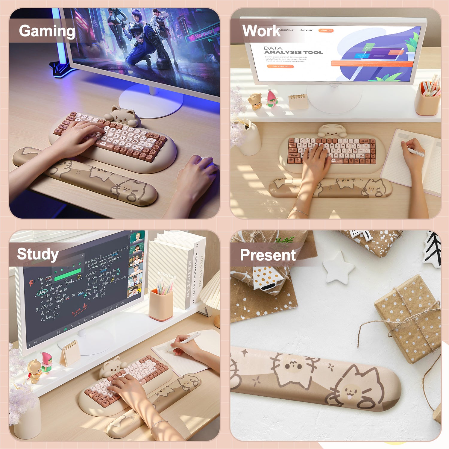 YUNZII Meow Meow Keyboard Wrist Rest