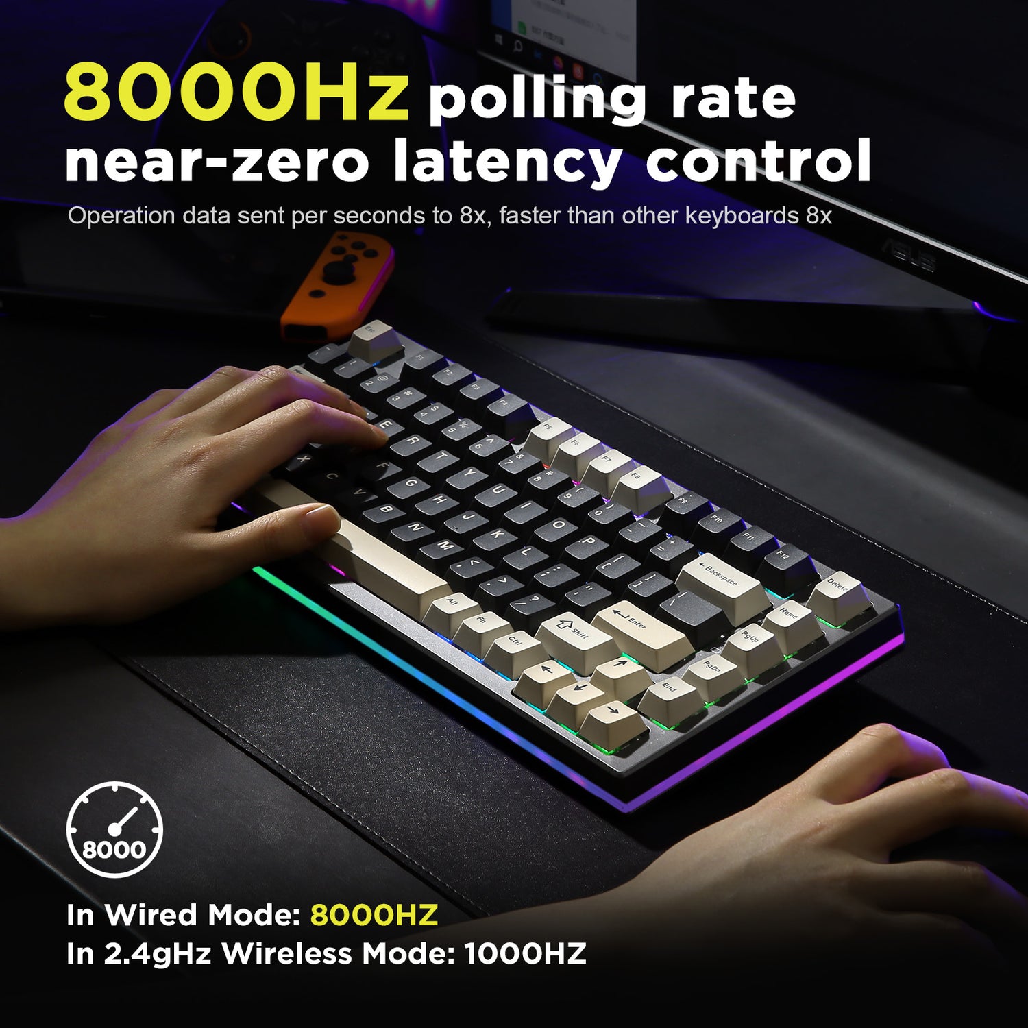 YUNZII RT80 Rapid Trigger 8K Magnetic Keyboard