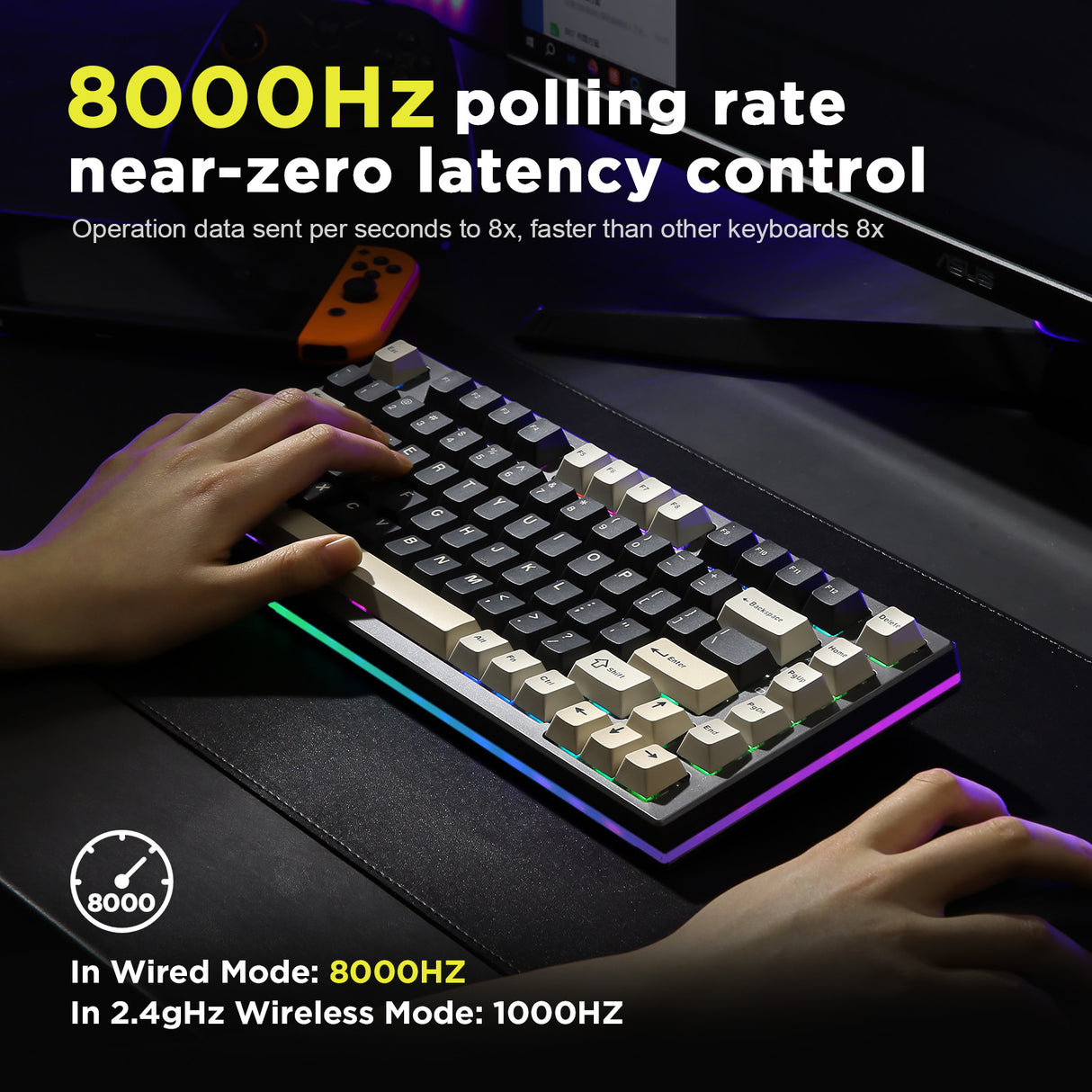 YUNZII RT80 Rapid Trigger 8K Magnetic Keyboard