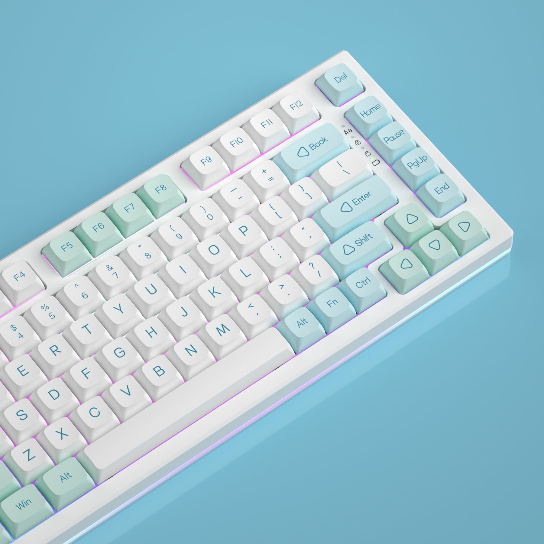 YUNZII YZ75 Pro Mint Wireless Mechanical Keyboard