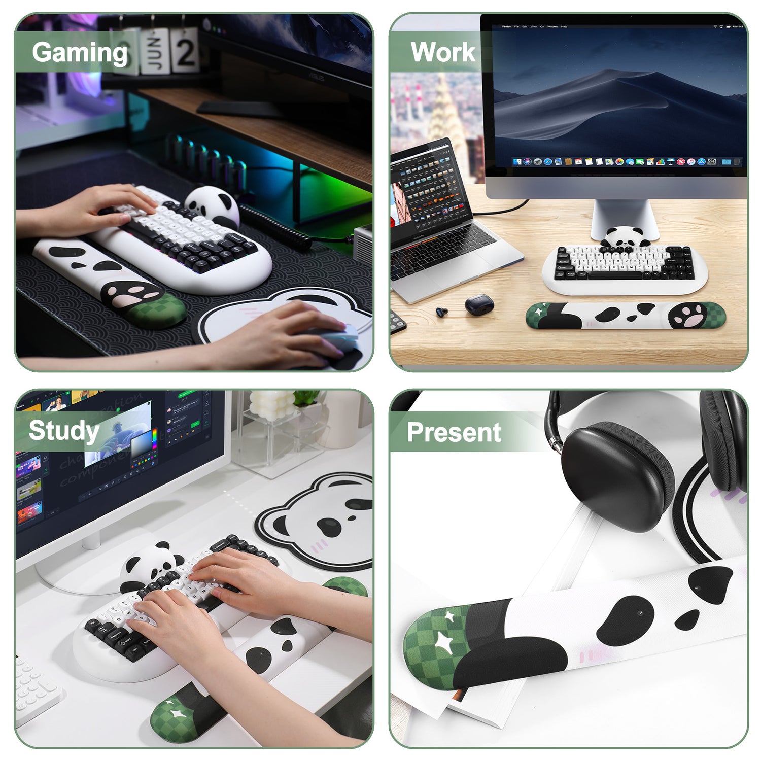 YUNZII Panda Keyboard Wrist Rest