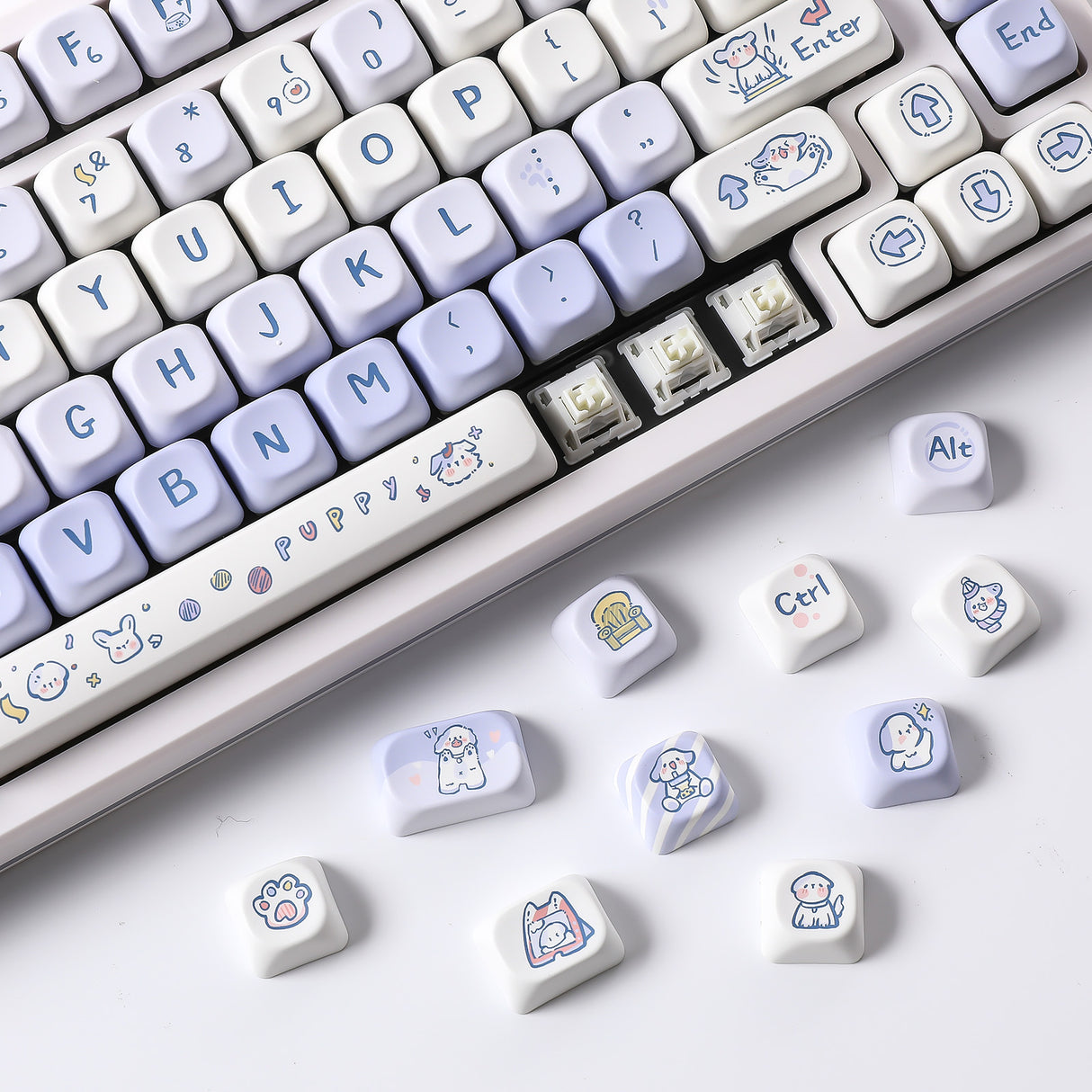 YUNZII Puppy Love MOA Profile Keycap Set