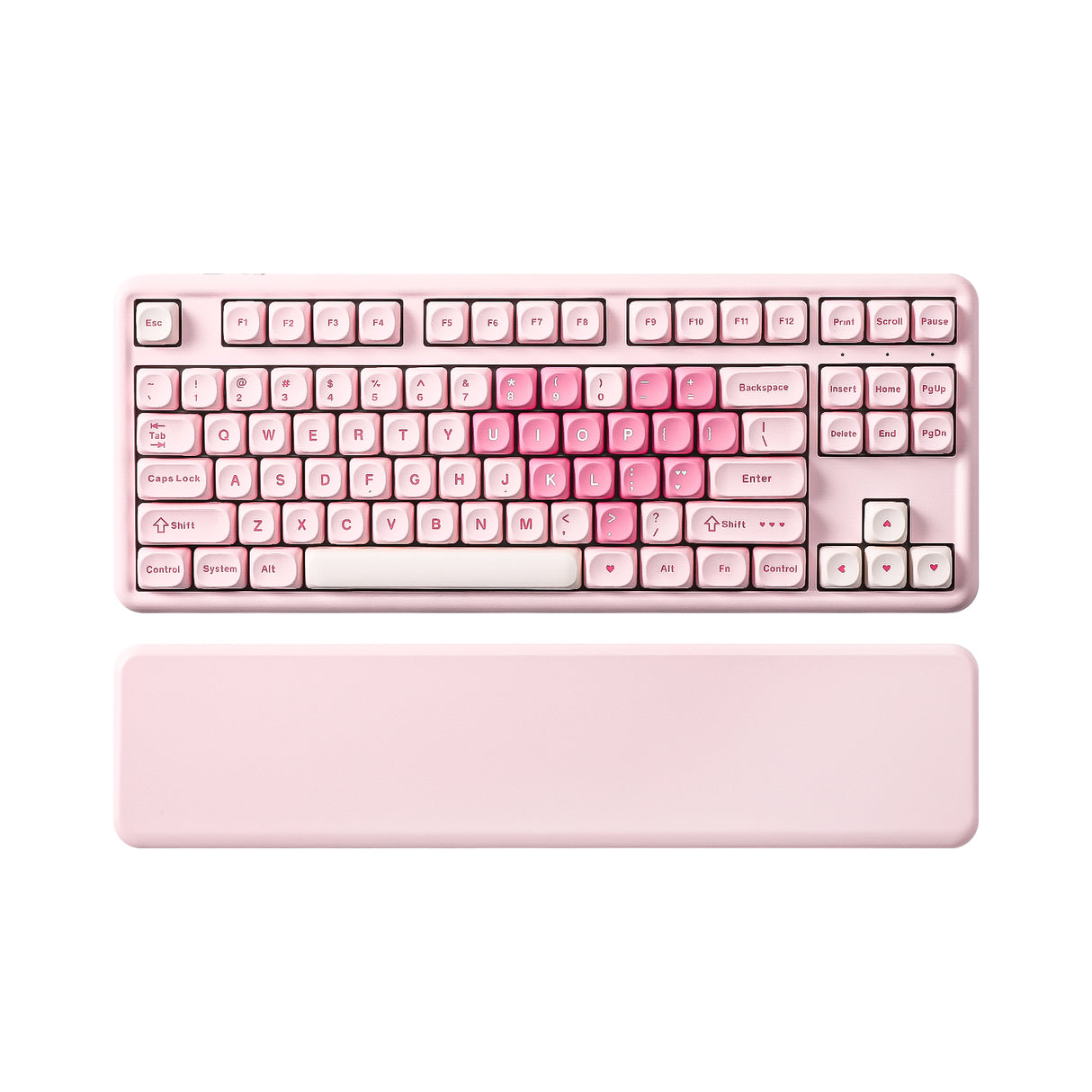 YUNZII B87 Pink QMK/VIA Custom Mechanical Keyboard