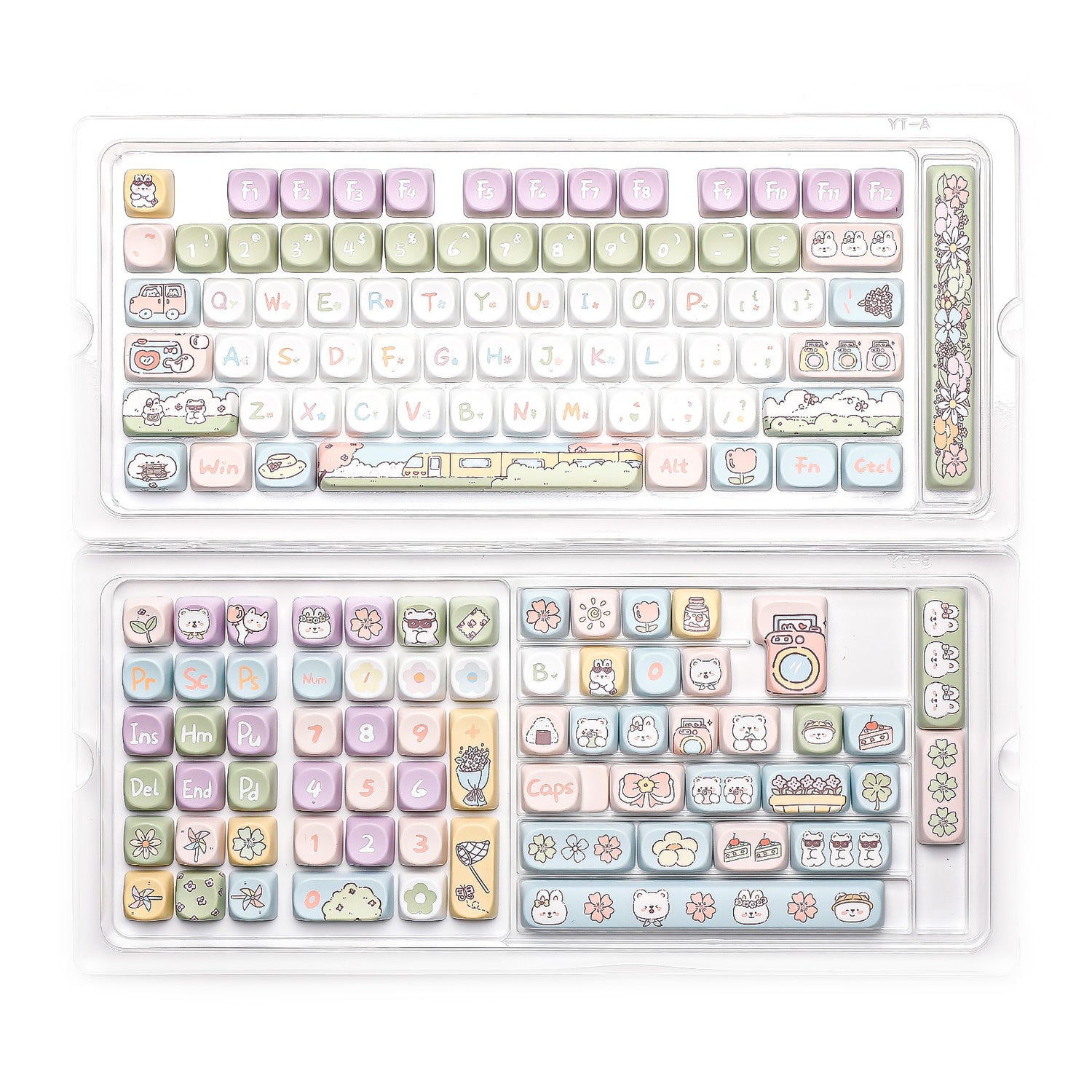 YUNZII Romantic Travel MOA Profile Keycap Set