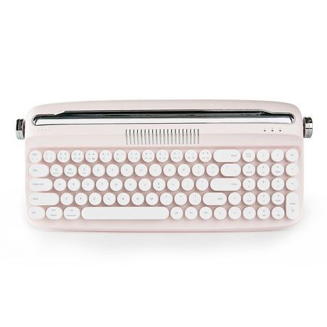 YUNZII ACTTO B309 Ivory Butter Upgraded Rechargeable Wireless Retro Typewriter Keyboard