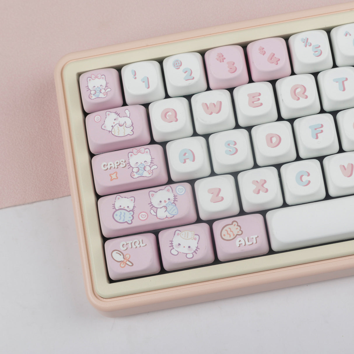 YUNZII Kitty Fish Keycap Set