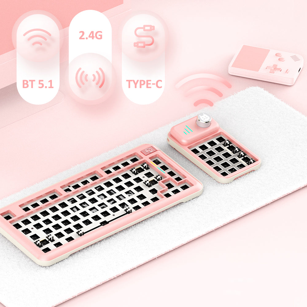 QeekeStudio QQpad CNC Aluminum Wireless Numpad Keypad DIY Kit