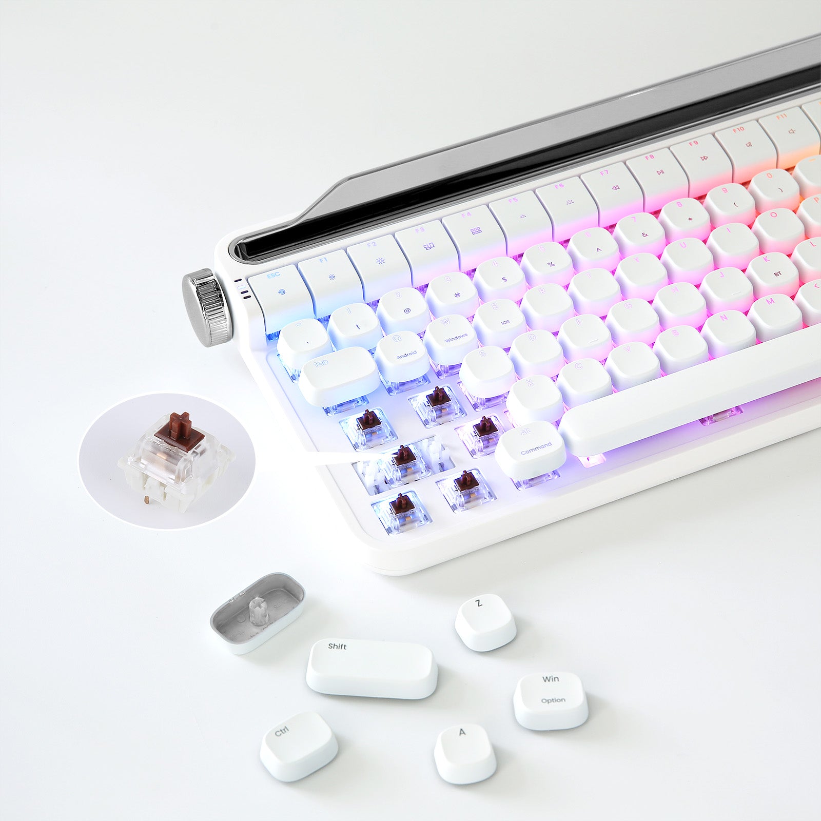 YUNZII ACTTO B703 Retro Typewriter Mechanical Keyboard