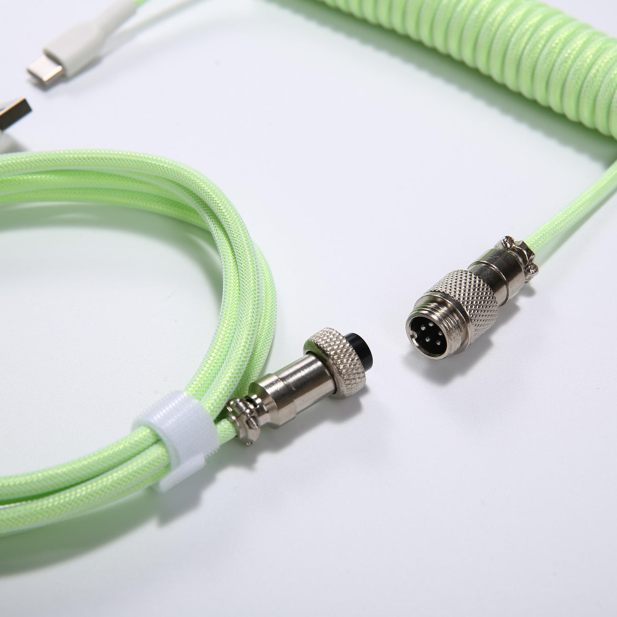 YUNZII Keynovo V3 Coiled Keyboard Cable with Aviator USB Cable for Type-C Mechanical Gaming Keyboard