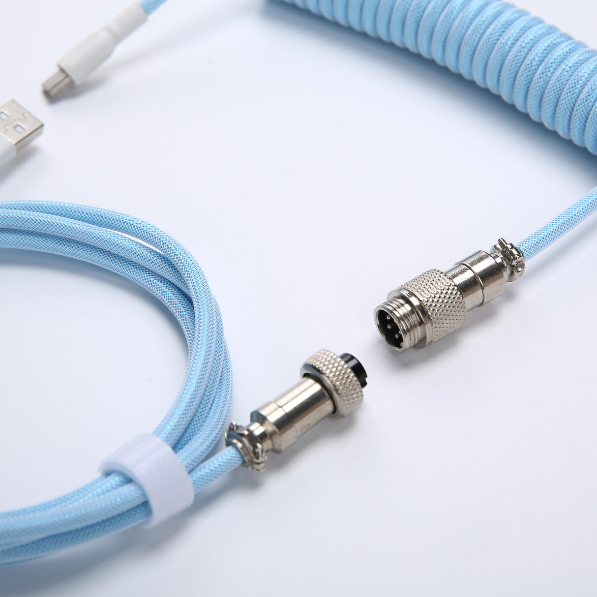 YUNZII Keynovo V3 Coiled Keyboard Cable with Aviator USB Cable for Type-C Mechanical Gaming Keyboard
