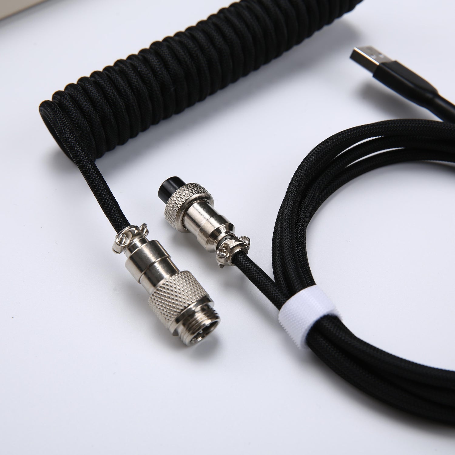 YUNZII Keynovo V3 Coiled Keyboard Cable with Aviator USB Cable for Type-C Mechanical Gaming Keyboard