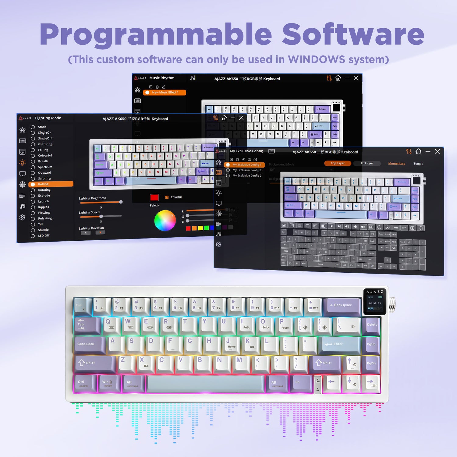 Ajazz AK650 Wireless Mechanical Keyboard