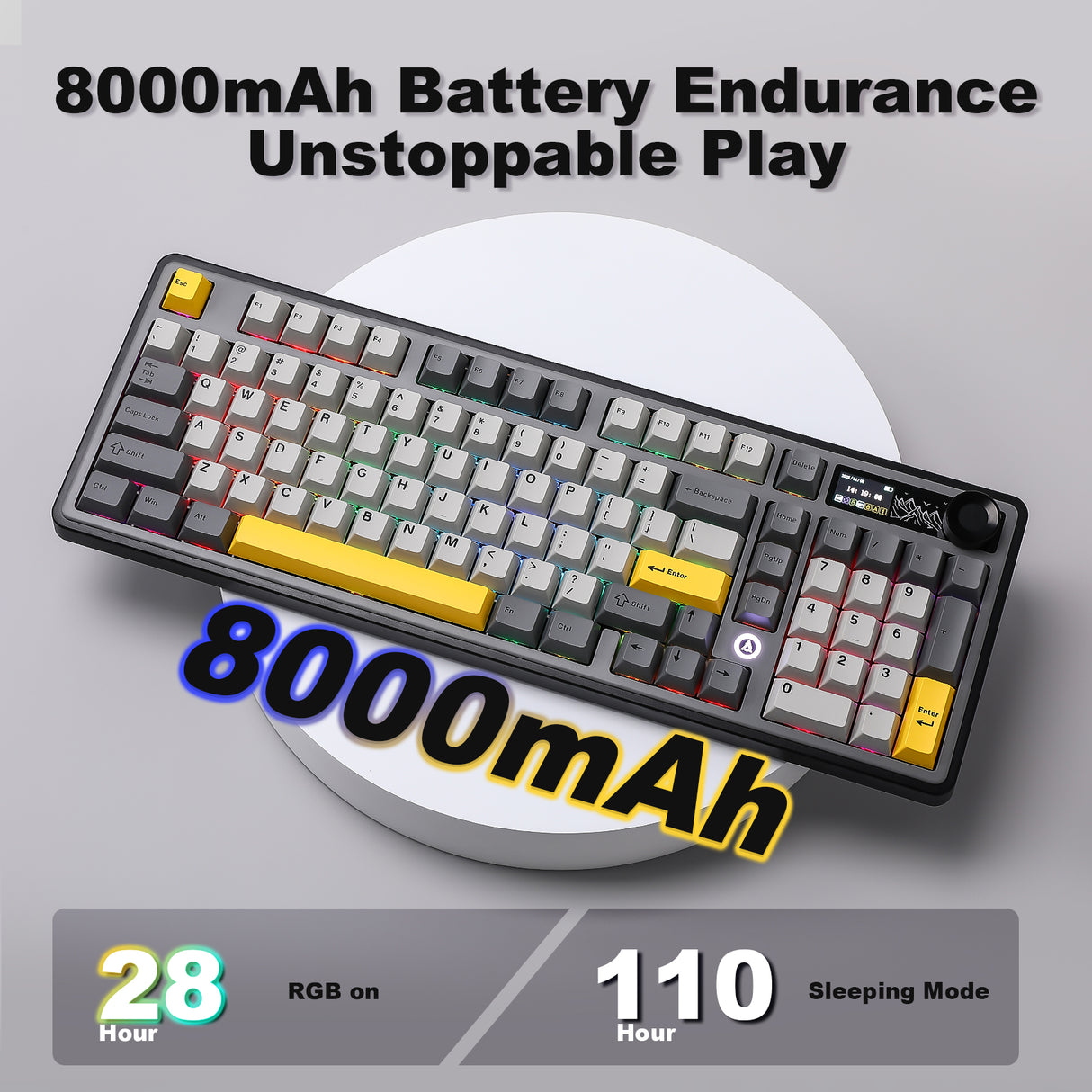 Ajazz AK980 Full Size Wireless Mechanical Keyboard