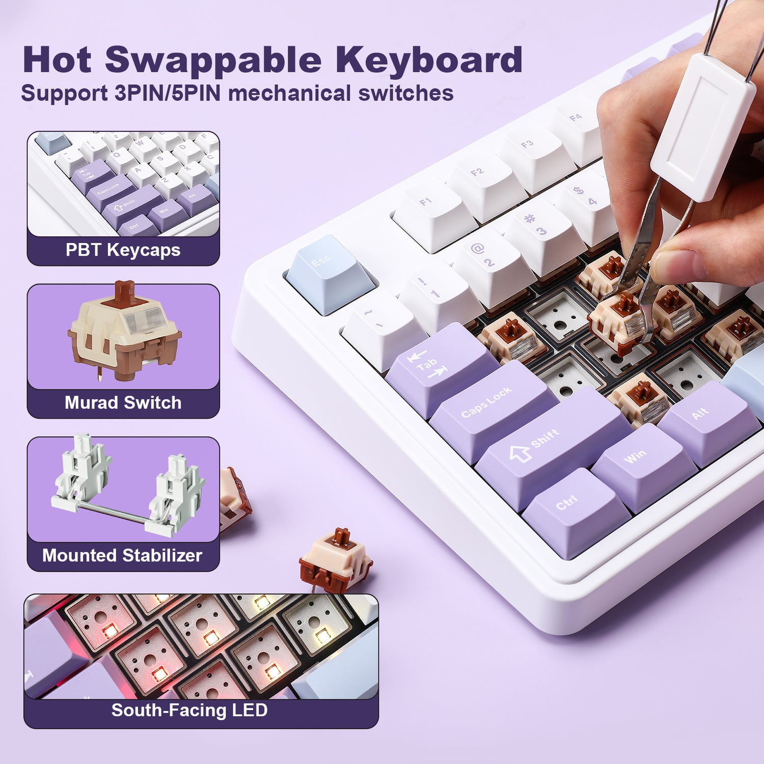 Ajazz AK980 Full Size Wireless Mechanical Keyboard