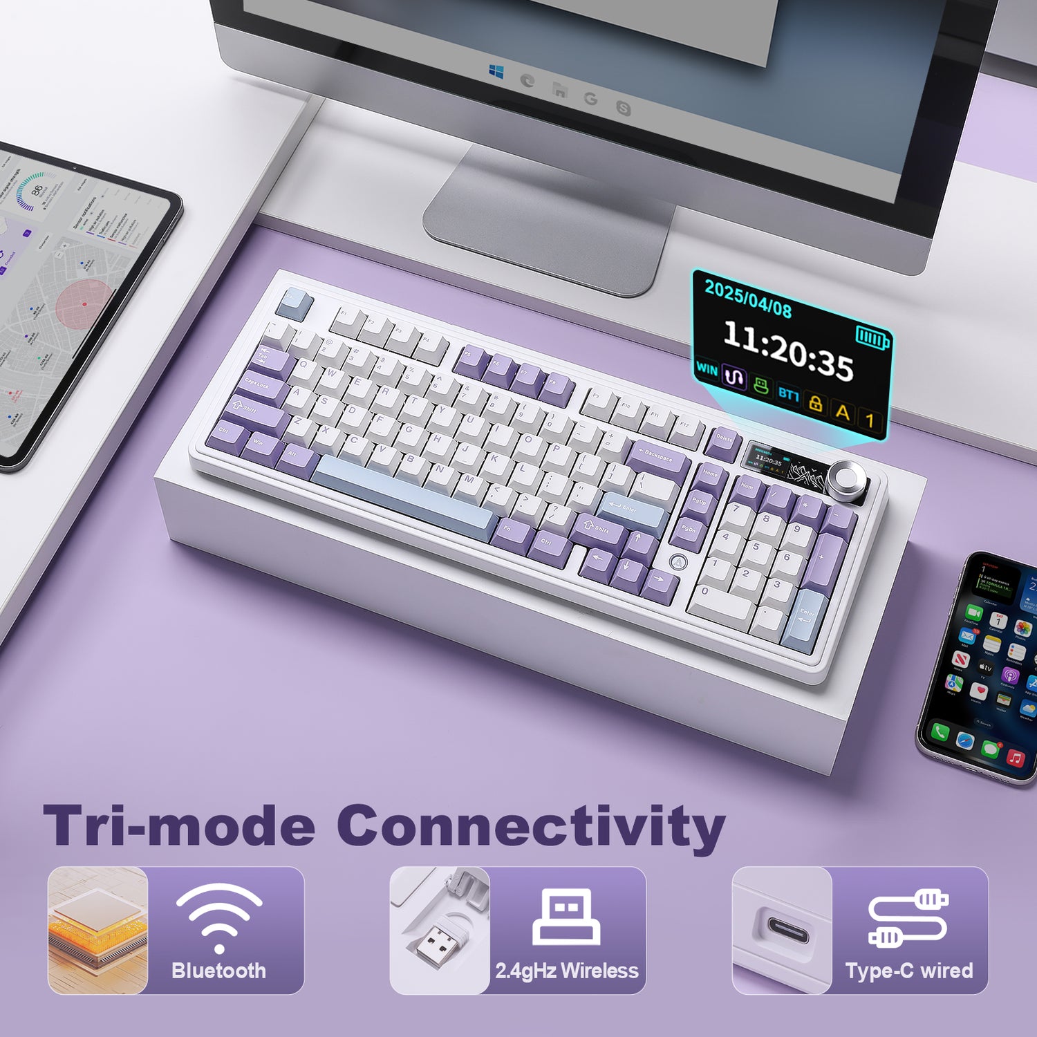 Ajazz AK980 Full Size Wireless Mechanical Keyboard