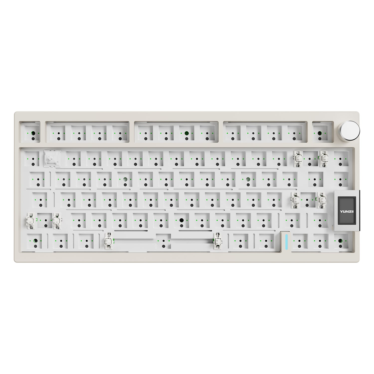 YUNZII AL80 QMK/VIA Knob Aluminum Keyboard Kit