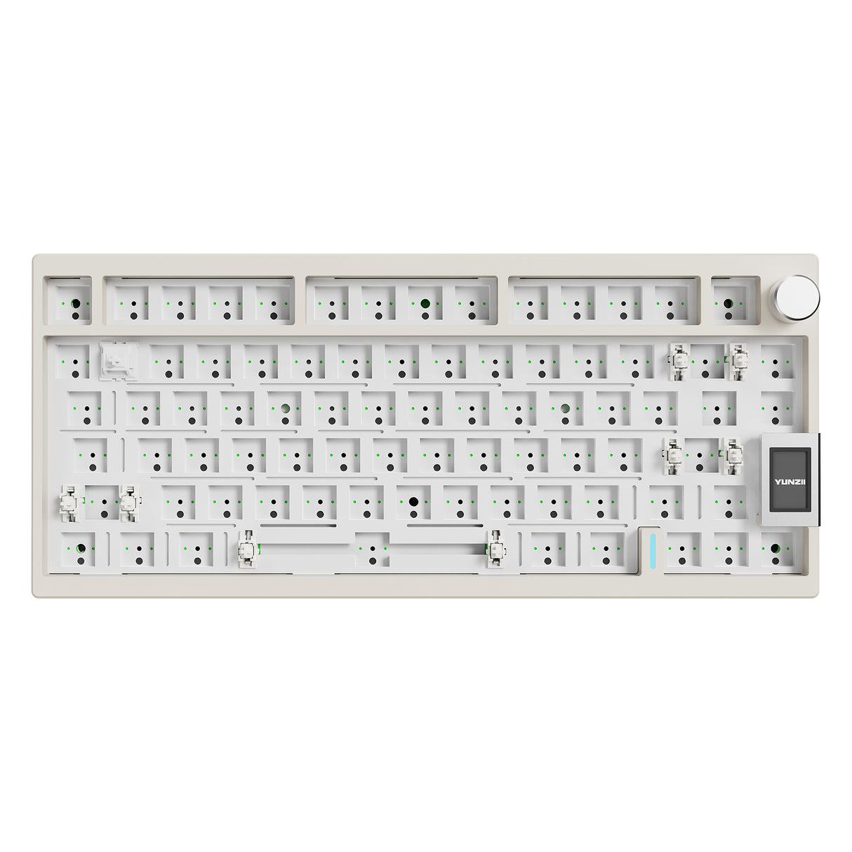 YUNZII AL80 QMK/VIA Knob Aluminum Keyboard Kit