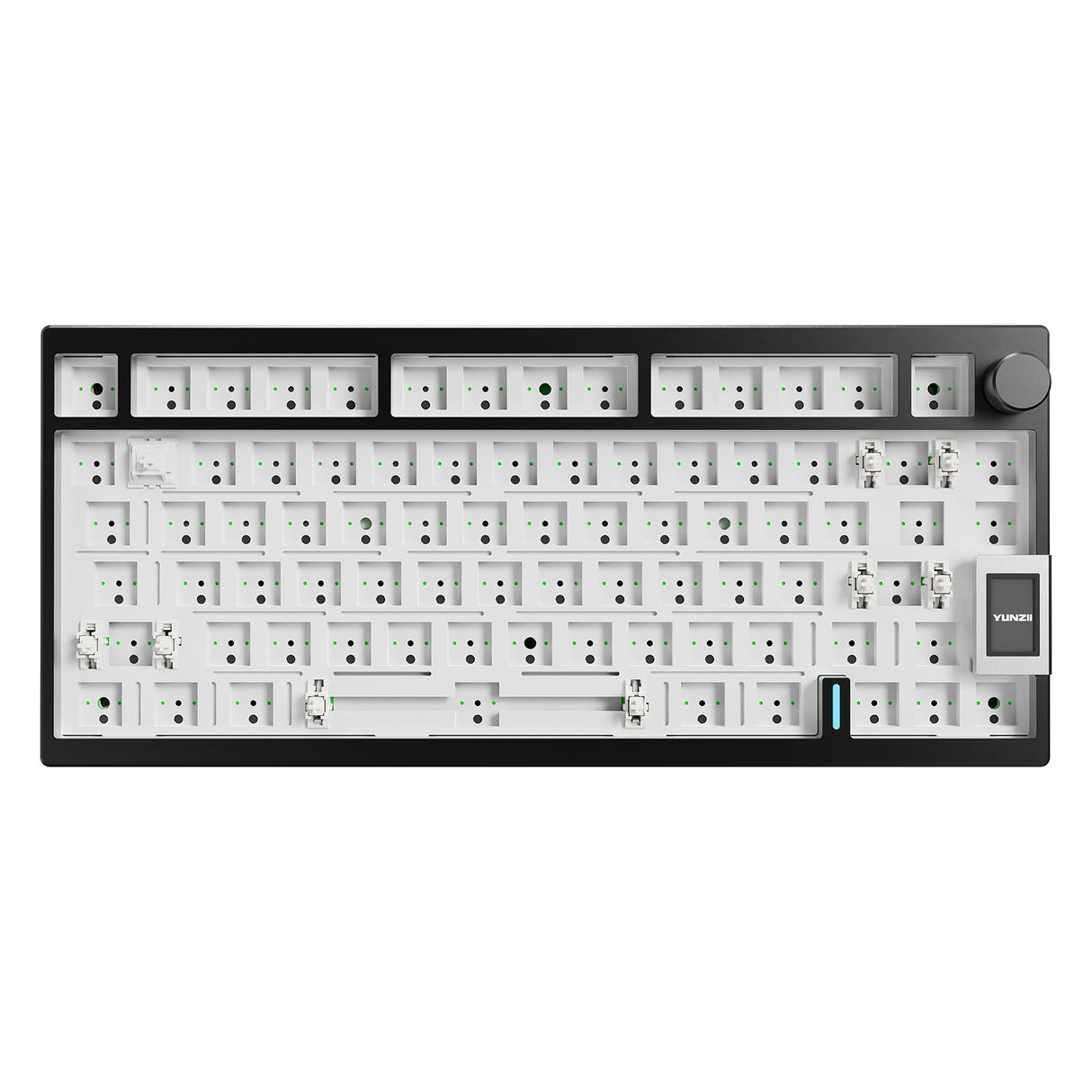 YUNZII AL80 QMK/VIA Knob Aluminum Keyboard Kit