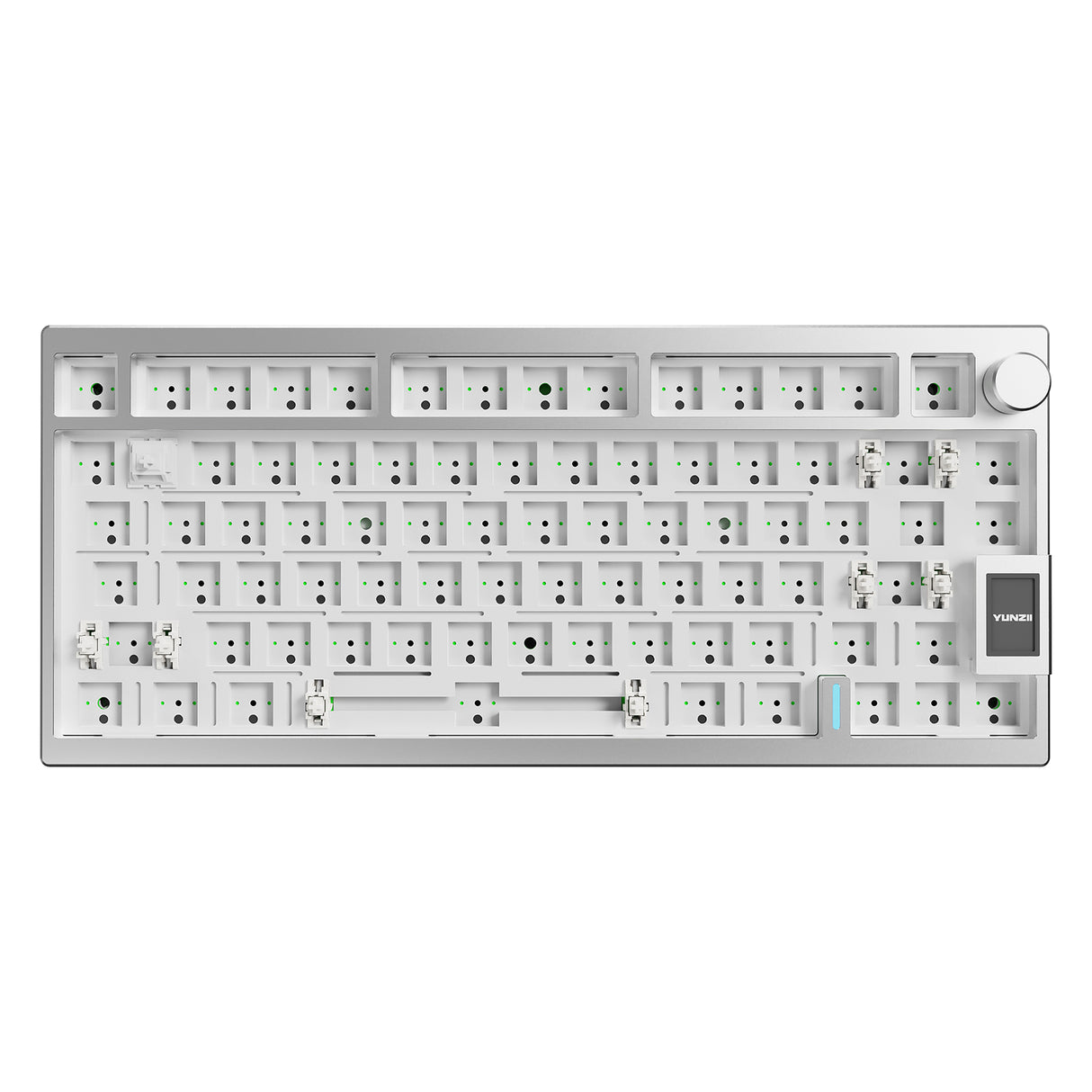 YUNZII AL80 QMK/VIA Knob Aluminum Keyboard Kit