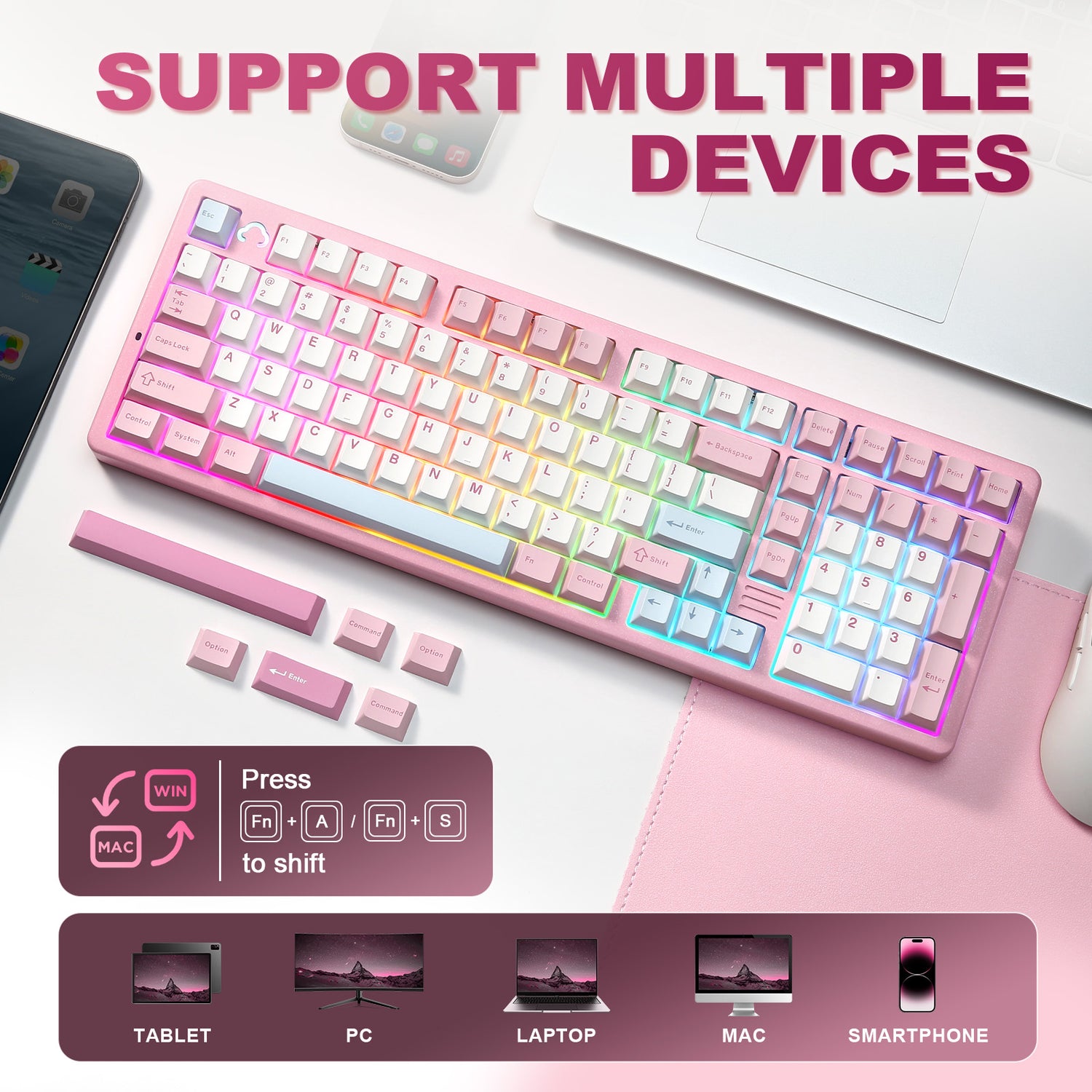 YUNZII AL98 QMK/VIA Full Aluminum Mechanical Gaming Keyboard