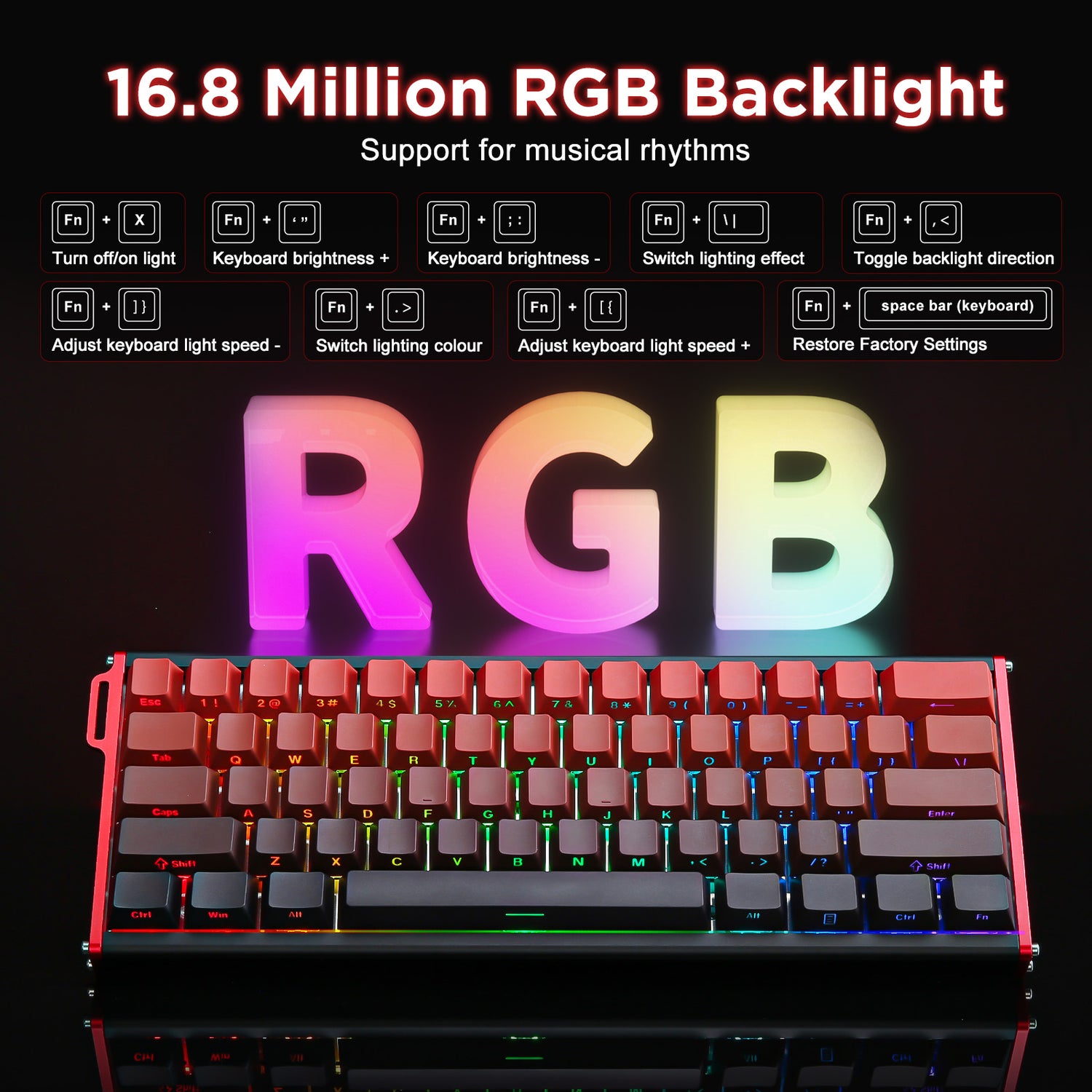 Ajazz ALUX60 Aluminum Rapid Trigger Wired 8K RGB Magnetic Keyboard