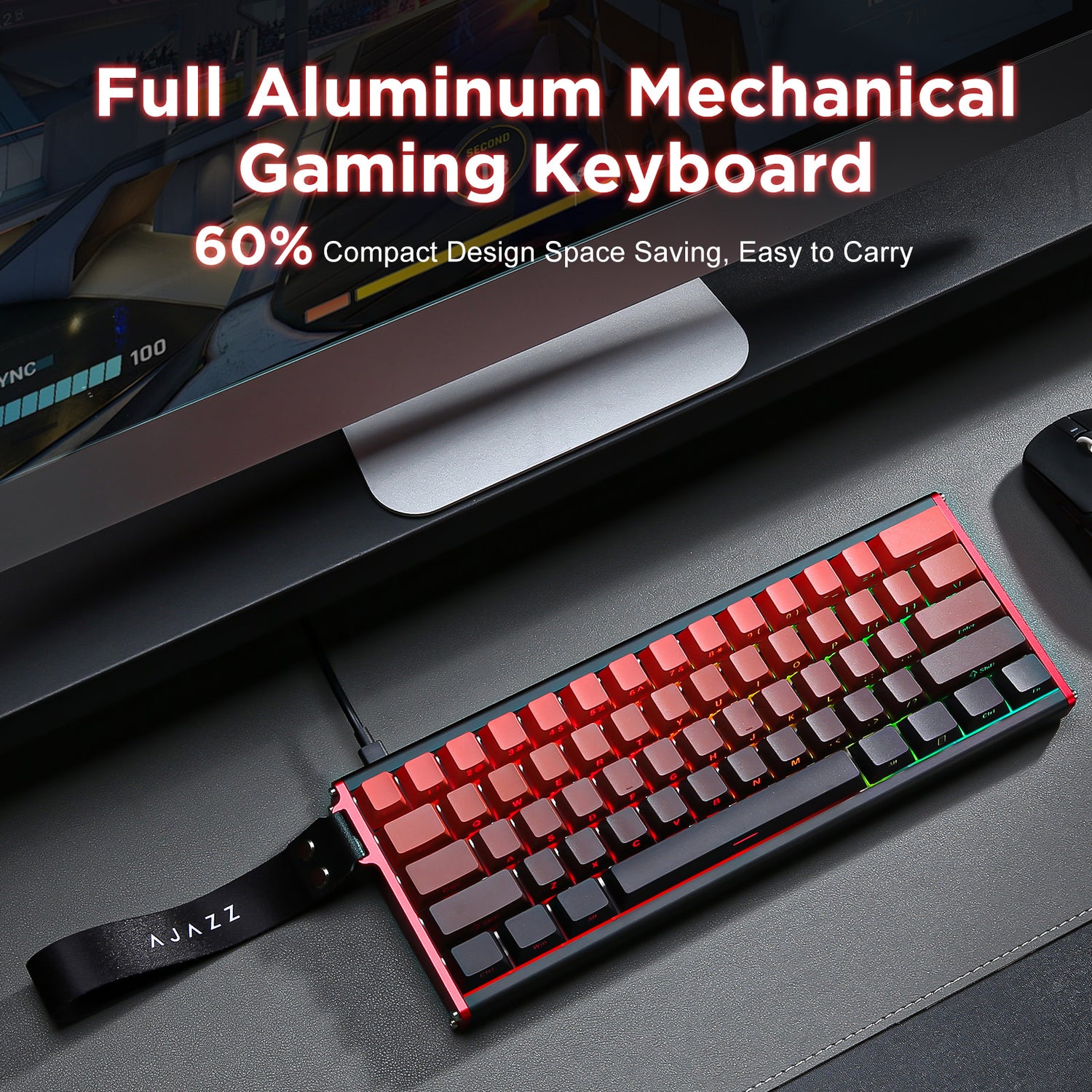 Ajazz ALUX60 Aluminum Rapid Trigger Wired 8K RGB Magnetic Keyboard